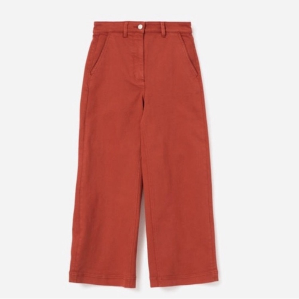 Everlane straight leg pants in burnt orange (size 8)